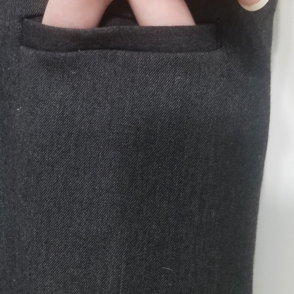 Sleek gray Apt 9 dress pants- EUC except discolored cuffs - Picture 3 of 12